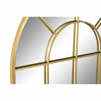 Настенное зеркало DKD Home Decor Стеклянный Позолоченный Окна Железо (70 x 2,5 x 120 cm)