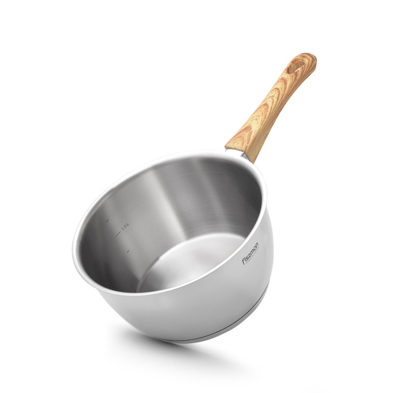 Katliņš ar garo rokturi NUOVO 18x9,5 см/1600 ml bez vāka (nerūsējošais tērauds)