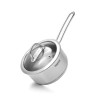Saucepan BENJAMIN 16x7,5 cm / 1.5 LTR with glass lid (stainless steel)
