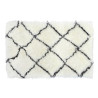 Carpet DKD Home Decor 120 x 180 x 5 cm Polyester White Rhombus,,,