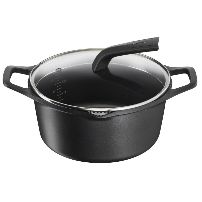 Kastrul kaanega Tefal E2494644 Must Ø 24 cm