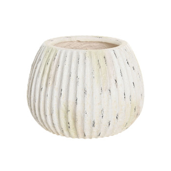 Vāze Home ESPRIT Balts Magnijs 36 x 36 x 26 cm,,,