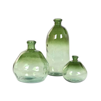 Vaas Home ESPRIT Roheline Taaskasutatud klaas 31 x 31 x 32 cm,,,
