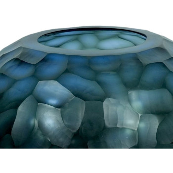 Vaas Home ESPRIT Sinine Kristall Kaasaegne 33 x 33 x 14 cm,,,
