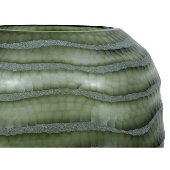 Vaas Home ESPRIT Roheline Kristall Kaasaegne 27 x 27 x 33 cm,,,