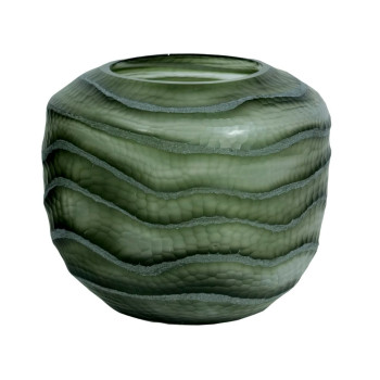 Vaas Home ESPRIT Roheline Kristall Kaasaegne 20 x 20 x 18 cm,,,