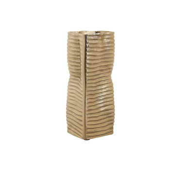 Vaas Home ESPRIT Kuldne Alumiinium Abstraktne Kaasaegne 17 x 15 x 33 cm,,,