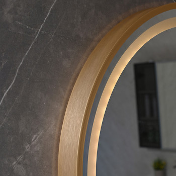 Garderobes spogulis Home ESPRIT Melns Alumīnijs 50 x 2 x 150 cm,,,