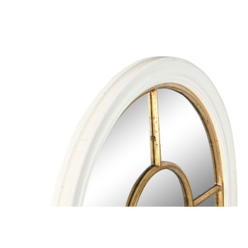 Настенное зеркало Home ESPRIT Белый Позолоченный Окно 68 x 4 x 128 cm