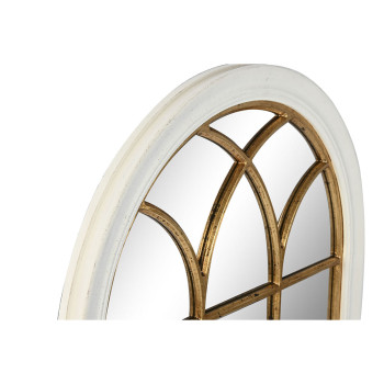 Настенное зеркало Home ESPRIT Белый Позолоченный Окно 68 x 4 x 128 cm