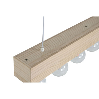 Pakabinamas apšvietimas Home ESPRIT Balta Juoda Šviesiai rudas Medžio 50 W 80 x 10 x 30 cm,,,