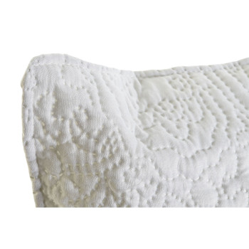 Pagalvėlė DKD Home Decor Balta Poliesteris Gėlėtas 60 x 10 x 40 cm,,,