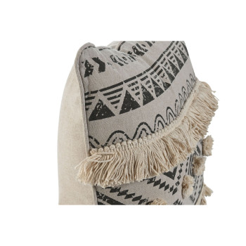 Pagalvėlė Home ESPRIT Balta Juoda Boho 45 x 8 x 45 cm,,,