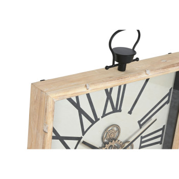 Wall Clock Home ESPRIT White Natural Metal Pine 60 x 8,5 x 73 cm,,,