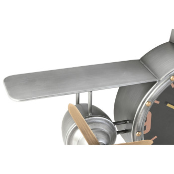 Wall Clock Home ESPRIT Golden Silver Metal Aeroplane Vintage 87 x 17 x 52,5 cm,,,
