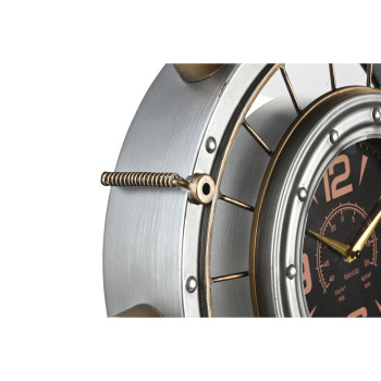 Wall Clock Home ESPRIT Golden Silver Iron Vintage 48 x 11 x 44,5 cm,,,