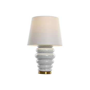 Stalinė lempa Home ESPRIT Balta Auksinis 50 W 220 V,,,