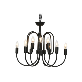 Pakabinamas apšvietimas Home ESPRIT Juoda Metalinis 54 x 54 x 46 cm,,,
