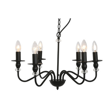 Pakabinamas apšvietimas Home ESPRIT Juoda Metalinis 25 W 54 x 54 x 46 cm,,,
