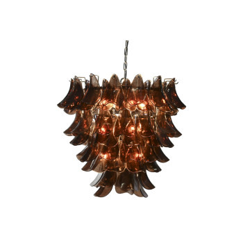 Pakabinamas apšvietimas Home ESPRIT Ruda Sidabras Stiklas Plienas 25 W 80 x 80 x 80 cm,,,