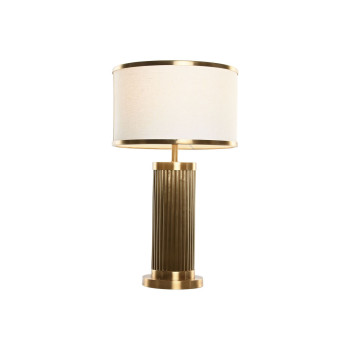 Stalinė lempa Home ESPRIT Balta Auksinis 50 W 220 V,,,