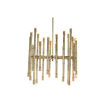 Pakabinamas apšvietimas Home ESPRIT Auksinis Metalinis Plienas 74 x 74 x 138 cm,,,