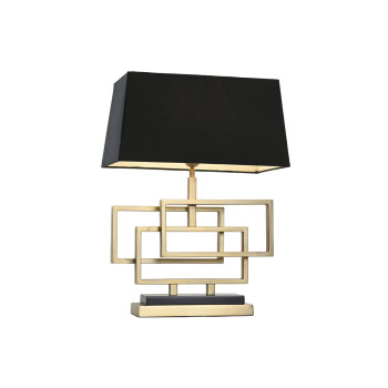 Stalinė lempa Home ESPRIT Juoda Auksinis 50 W 220 V,,,