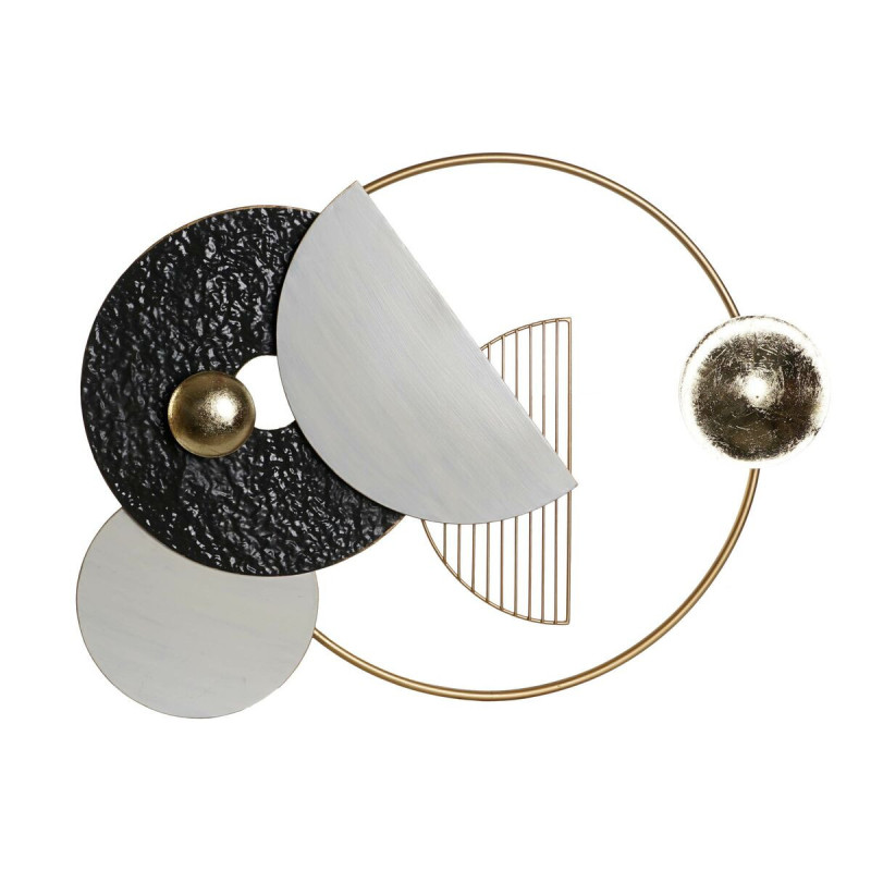 Seinakaunistus DKD Home Decor 70,5 x 6 x 59 cm Abstraktne Kuldne Valge Tumehall Kaasaegne,,,