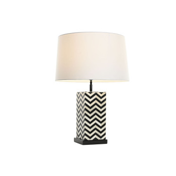 Stalinė lempa Home ESPRIT Balta Juoda 50 W 220 V,,,