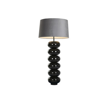 Stalinė lempa Home ESPRIT Juoda Pilka 50 W 220 V,,,
