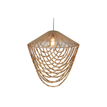 Pakabinamas apšvietimas Home ESPRIT Šviesiai rudas Žgutas Medžio 67 x 67 x 70 cm,,,