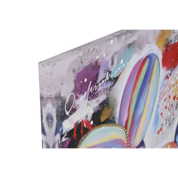 Canvas Home ESPRIT Canvas MDF Wood 80 x 3 x 80 cm,,,