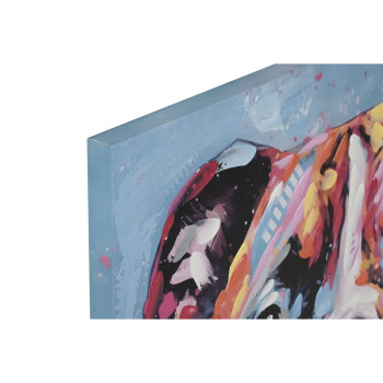 Canvas Home ESPRIT Canvas MDF Wood 80 x 3 x 80 cm,,,