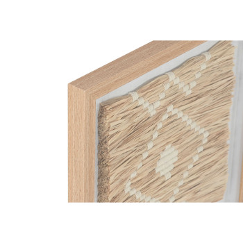 Painting Home ESPRIT Raffia Crystal 40 x 3 x 40 cm,,,