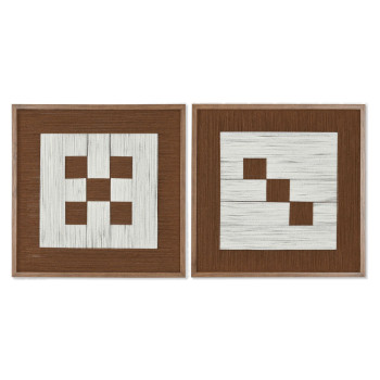 Maal 3D Home ESPRIT Puuvill Kuusk 50 x 3 x 50 cm,,,