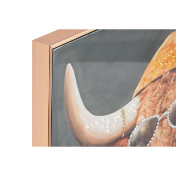 Canvas Home ESPRIT Canvas MDF Wood 82 x 4,5 x 82 cm,,,