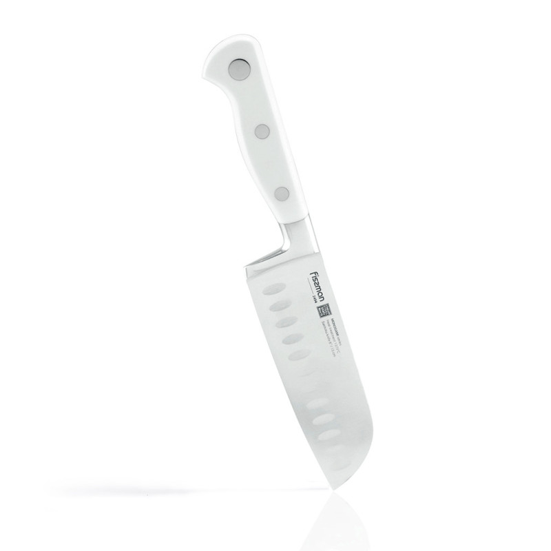 6" Santoku knife MONOGAMI (X50CrMoV15 steel), WHITE