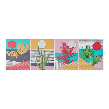 Kangas DKD Home Decor Tropical Kangas Puit MDF 30 x 1,8 x 40 cm,,,
