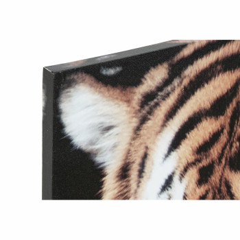 Canvas DKD Home Decor Pinewood Canvas 150 x 2 x 80 cm Tiger,,,