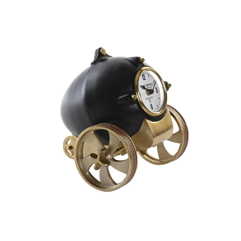 Stalinis laikrodis DKD Home Decor Juoda Auksinis,,,