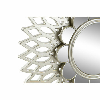 Набор зеркал DKD Home Decor стена полипропилен Позолоченный Зеркало (2 pcs) (35 x 3.5 x 35 cm)