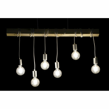 Pakabinamas apšvietimas DKD Home Decor Juoda Metalinis Medžio Balta 220 V 50 W (100 x 7 x 160 cm) (2 pcs),,,