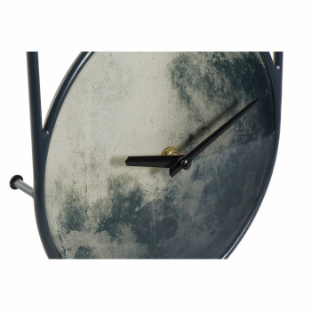 Wall Clock DKD Home Decor Crystal Grey Iron (20 x 4.5 x 60 cm) (2 pcs),,,