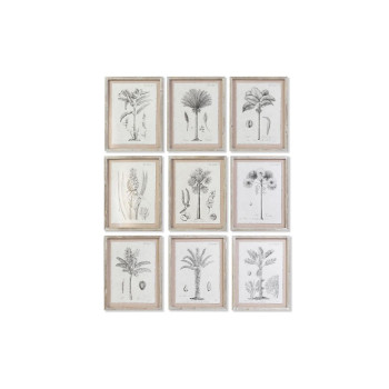 Painting DKD Home Decor Palms Colonial (35 x 1,8 x 45 cm) (9Units),,,