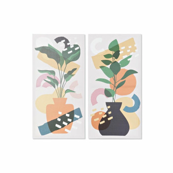 Canvas DKD Home Decor Pinewood Canvas 40 x 2 x 80 cm,,,
