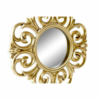 Набор зеркал DKD Home Decor Стеклянный Позолоченный Белый PP 2 штук современный Маринованный (35 x 2 x 35 cm)