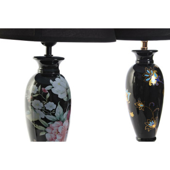 Stalinė lempa DKD Home Decor Juoda Auksinis Paukštis 220 V 50 W Rytietiškas (28 x 28 x 51 cm) (2 vnt.),,,