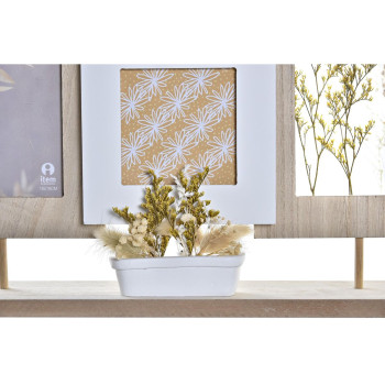 Photo frame DKD Home Decor Wood Flower Natural (42 x 7 x 29 cm) (2 Units),,,