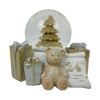 Jõuluehe DKD Home Decor Vaik Karu (11 x 9 x 9 cm) (2 Ühikut),,,