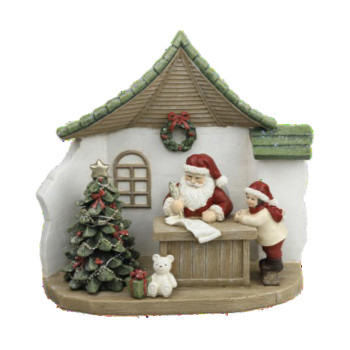 Jõuluehe DKD Home Decor Vaik Jõuluvana (19 x 9,5 x 18 cm) (2 Ühikut),,,